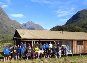 The Otago Highlanders at Steele Creek Lodge, Greenstone Track.